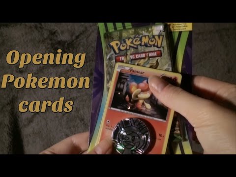 ☆★ASMR★☆ Opening Pokémon Cards [whispered]