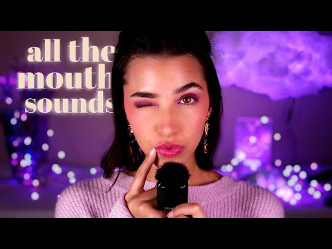 ASMR Mouth Sounds Explosion with NEW mic! (Glow you have 349430 mics)