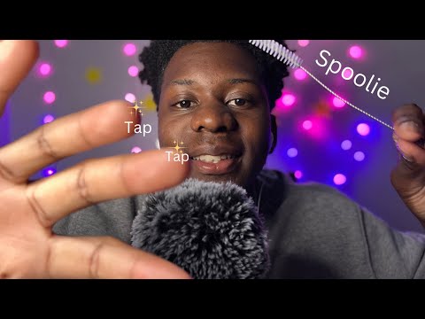 ASMR Camera Tapping + Spoolie Mouth Sounds