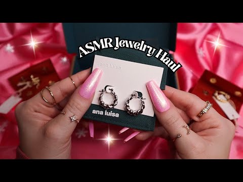 ASMR | Ana Luisa Jewelry Unboxing & Haul💍✨