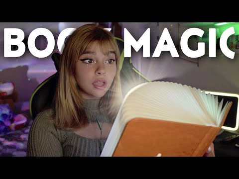 ASMR l Magic Book for 11 Minutes 😴☁️ (Tapping, Turning Pages, Light Trigger, Zen Music)