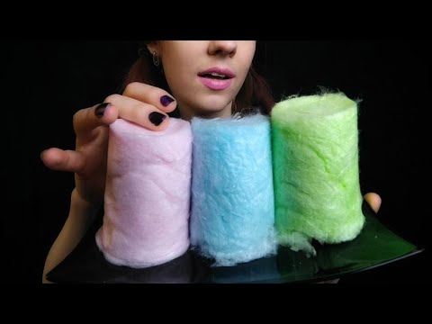 ASMR | Fluffy Cotton Candy (No Talking) | Eating Sounds