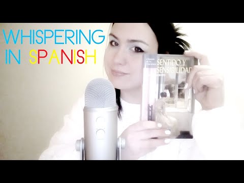 ASMR Whispering a book in spanish w/ FX