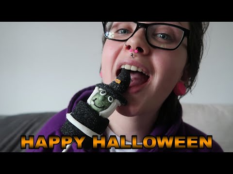 ASMR Halloween Marshmallow Pop [Eating Sounds]