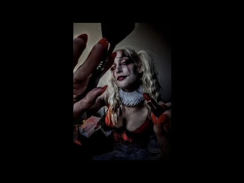 🤡ASMR Clown Girl 😱🎪✨doing your makeup💄 before tonight's show🎭🍿🎃 tapping+brushing sounds-whispers🍁🍂