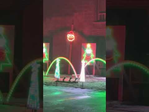 Christmas Light Display With Music In My Town