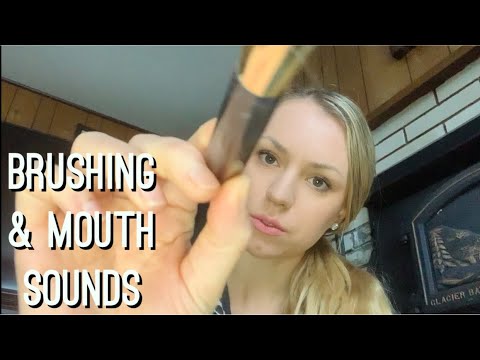 Mouth Sounds And Camera Brushing ASMR | Face Brushing ASMR Sleep | Face Brushing And Tracing ASMR