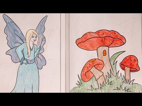 ASMR Coloring Fairies & Mushrooms 🧚‍♀️🍄
