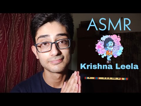 ASMR Storytelling Krishna in Hindi and English 💙 Soft Whisper कृष्ण लीलाएं 🧡 Janmashtami