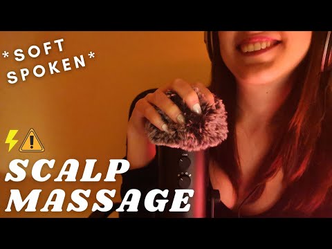 ASMR - FAST and AGGRESSIVE SCALP SCRATCHING MASSAGE | mic scratching with FLUFFY cover