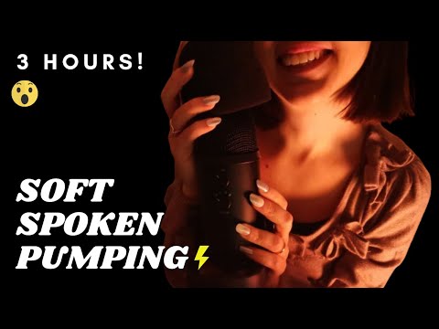 ASMR - 3 HOURS of FAST and AGGRESSIVE MIC COVER PUMPING, SWIRLING, Rubbing with SOFT SPOKEN😍