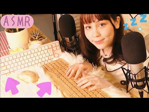 (SUB) ASMR Mechanical vs Membrane Keyboard Slow & Fast Typing,  Mouse Sounds + GIVEAWAY [RODE NT2-A]