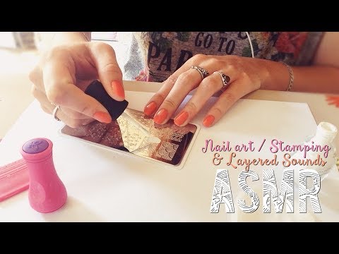 ASMR Français ~ Nail art / Stamping & Layered sounds