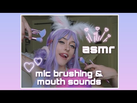 ASMR 🐰 Mic Brushing & Mouth Sounds