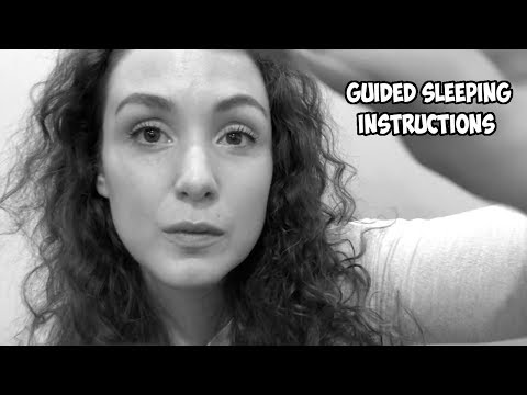 Guided Sleeping Instructions ASMR [Black & white]