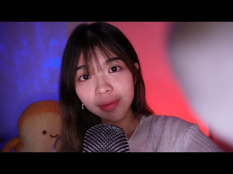 ASMR Covering your eyes to SLEEP! mouth sounds with triggers