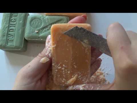 Laundry soap selection/Dry retro soap carving asmr/Cutting very old dry soap