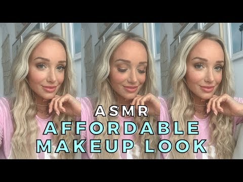 ASMR Full Face Affordable Makeup Tutorial Whispered (ft. Sally Beauty)