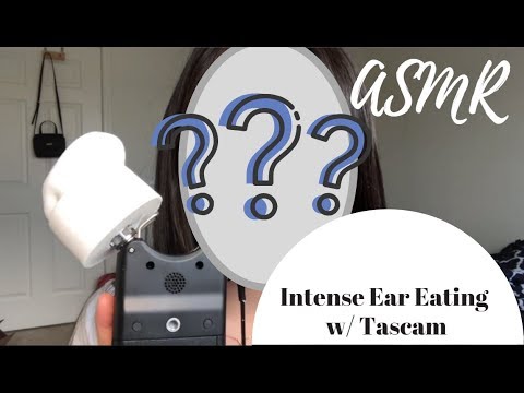 [ASMR] Ear Eating Tascam Mic Test || Also Face Reveal!?!!
