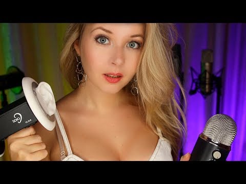 ASMR Four is better than one: 4 microphones and a blonde🎙 🎤👱‍♀️🎙 🎤