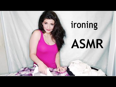 ASMR | Ironing 👚 Fabric sounds/soft spoken