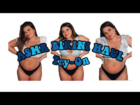 ASMR | Bikini Try-on Haul | ASOS Fuller Bust Line | (Fabric Sounds)