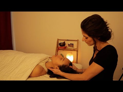 [ASMR] Sleepy Craniosacral Therapy Massage by Julia (Real Person)