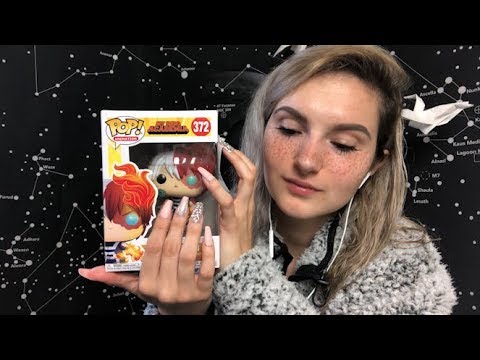 60 FPS ASMR Tapping & Scratching on Funko Pop #4 // Whispering