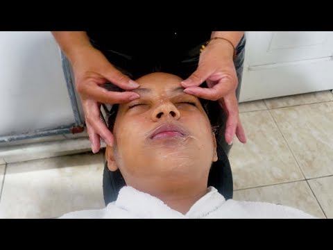 Asmr relaxing massage for sleep, head, facial and scalp massage by Ruthcita