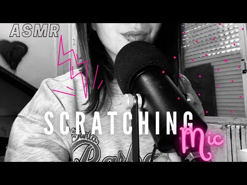 scratching mic & foam & mouth sounds ASMR