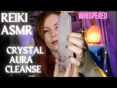 ✨💫🌈Reiki ASMR| Powerful Aura Cleanse and Crystal Healing~Renew and Recharge Chakras