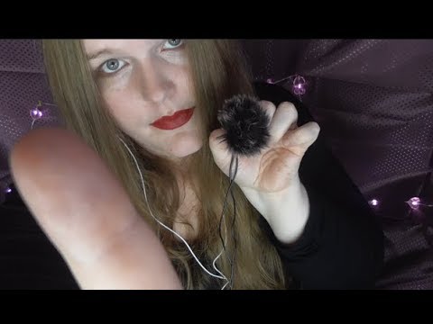 ASMR Plucking, Poking Your Face Ear To Ear Soft Spoken, Blowing, Tingly.