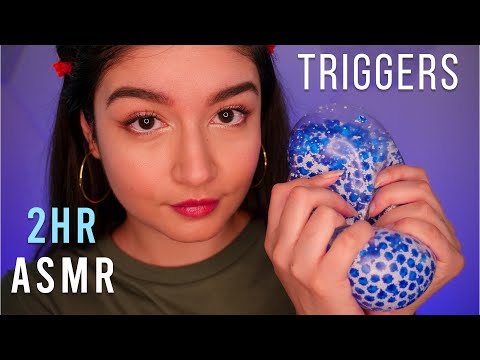 ASMR 2 HOURS TRIGGERS For Sleep, Relaxation & Tingles (Tapping, Mic Scratching, Inaudible & more!)