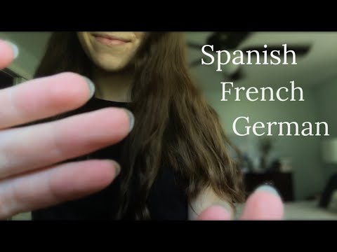 ASMR | Layered Trigger Words (Spanish, French, German) with Hand Movements