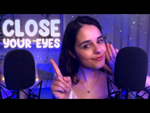 ASMR EYES CLOSED Instructions & Ear to Ear Triggers ✨ Guess the sound for SLEEP