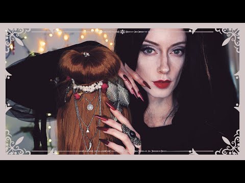 ASMR 🖤 Ep6- Morticia Addams Styles Your Hair | The Night Of Your 1st Seance 🌹Personal Attention