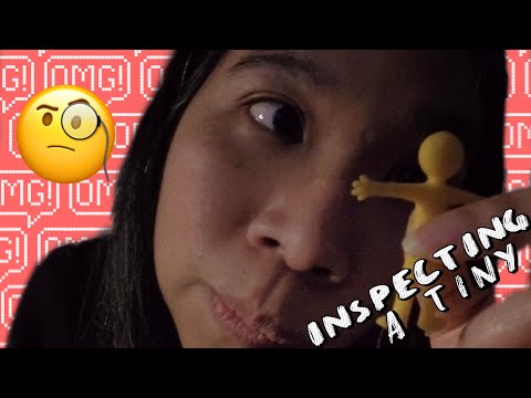 ASMR CURIOUS GIANT INSPECTS TINY (Audible / Unintelligible Whispers, Mouth Sounds) 🔍😵‍💫 [Roleplay]