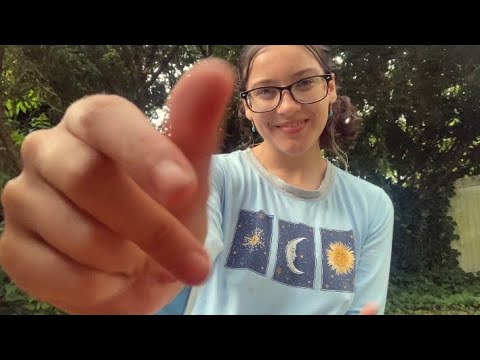 Asmr~Fast & Aggressive Hand sounds, Mouth sounds, Grass sounds, Fabric scratching..