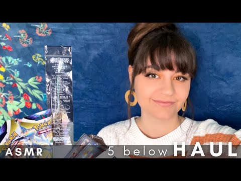 ASMR Five Below Shopping Haul and Ramble, Tapping and Crinkles, Pop Rocks Eating Ear to Ear