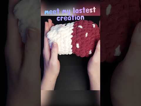Meet Mikey Mushroom 🍄  #asmr #asmrshorts #crochet