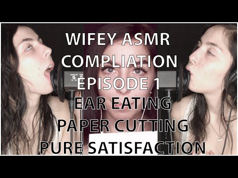 Wifey's First Compilation Video! Sexy Ear Eating and Silky Scissor Cutting! ASMR Triggers To The MAX