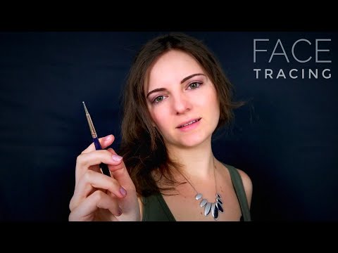ASMR | Gently Brushing and Tracing Your Face 🖌️