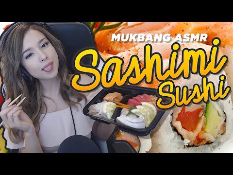 ASMR MUKBANG ❤ Sushi & Sashimi ~ 먹방 ~ Mouth sounds & chewing & talking ❤