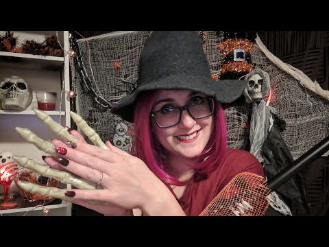 ASMR With A Witch - Mouth Sounds, Hand Movements, Tracing and Rubbing Objects