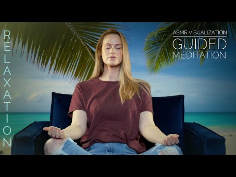 THIS WILL HELP YOU SLEEP | ANXIETY RELIEF ASMR | VISUALIZATION BODYSCAN GUIDED MEDITATION | BEACH