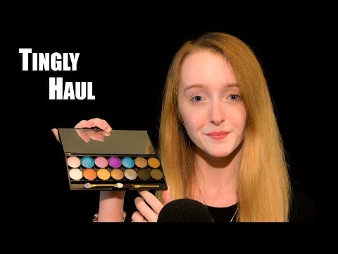 Tingly Whispered Haul - Fabric Scratching, Tapping, Sticky Sounds - 4K ASMR