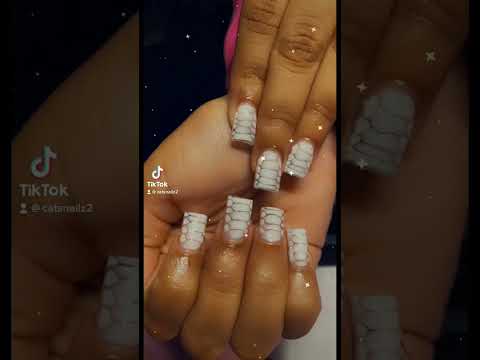 Croc print nails