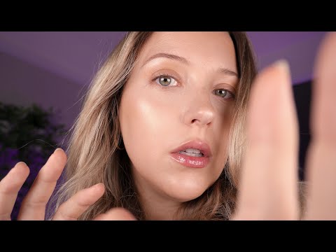 ASMR Personal Face Touching Therapy (Holding You Close) + Reiki Crystal Healing