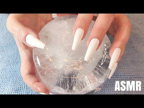 ASMR Ice Scratching And Tapping| Fast | Long Nails