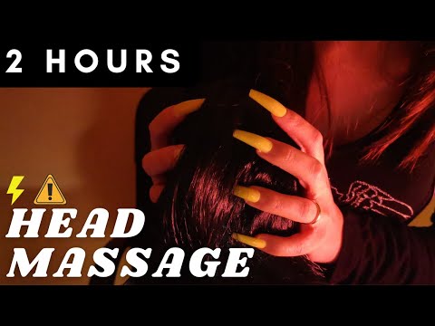 ASMR - [+2 HOURS] FAST and AGGRESSIVE SCALP SCRATCHING MASSAGE | WIG scratching